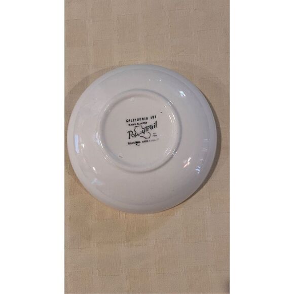 Vintage Metlox Poppytrail California Ivy Handpainted Ceramic Cereal Bowl - Picture 5 of 6